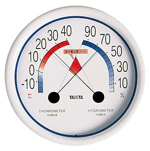 タニタ　食中毒注意ゾーン付温湿度計 №5488 1箱（ご注文単位1箱）【直送品】