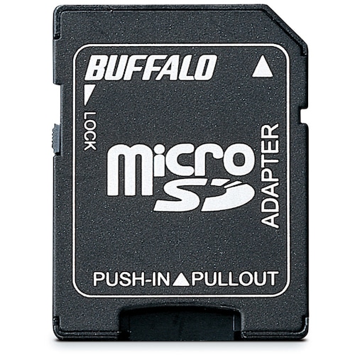 トラスコ中山 バッファロー microSDカード→SDカード変換アダプター（ご注文単位1個）【直送品】