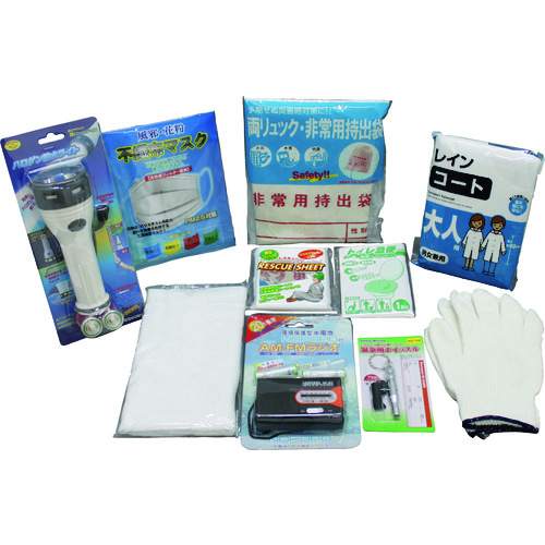 トラスコ中山 SHOWA 災害避難用備品セット 帰宅支援セットM（ご注文単位1セット）【直送品】