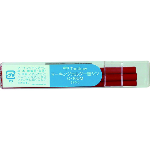 トラスコ中山 Tombow マーキングホルダ-替芯 赤（ご注文単位1ケース）【直送品】