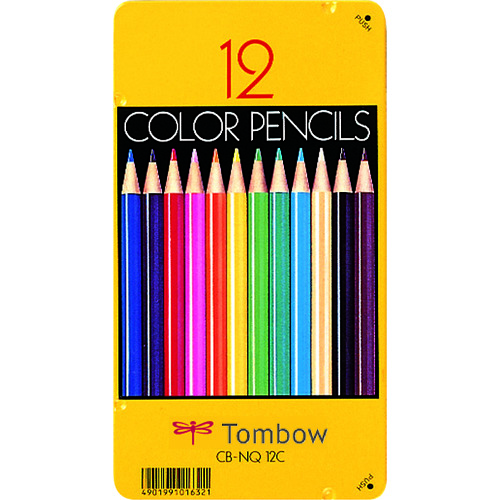 トラスコ中山 Tombow 色鉛筆12色NQ（ご注文単位1セット）【直送品】