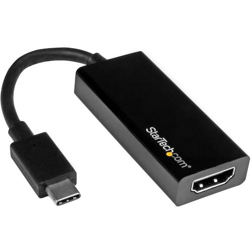 トラスコ中山 スターテック ディスプレイアダプター／USB－C － HDMI／4K30Hz／7cmケーブル／ブラック／ビデオ 変換 コンバーター 539-1246  (ご注文単位1袋) 【直送品】