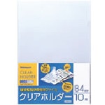 トラスコ中山 ナカバヤシ クリアホルダ-/B4/10枚（ご注文単位10冊）【直送品】