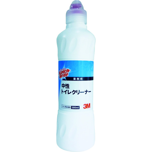 トラスコ中山 3M スコッチ・ブライト 中性トイレクリーナー 500ml CHU T 500（ご注文単位1本）【直送品】