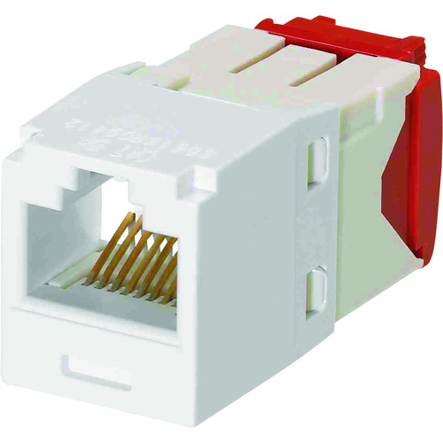 トラスコ中山 パンドウイット カテゴリ5E RJ45モジュラージャック UTP TGタイプ 白 CJ5E88TGWH（ご注文単位1個）【直送品】