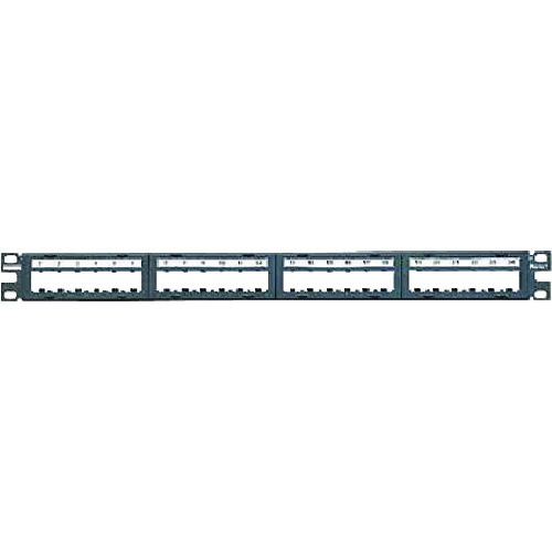 トラスコ中山 パンドウイット モジュラーパッチパネル枠 6ポートフェースプレートタイプ 24ポート 1U CPPL24M6BLY（ご注文単位1個）【直送品】
