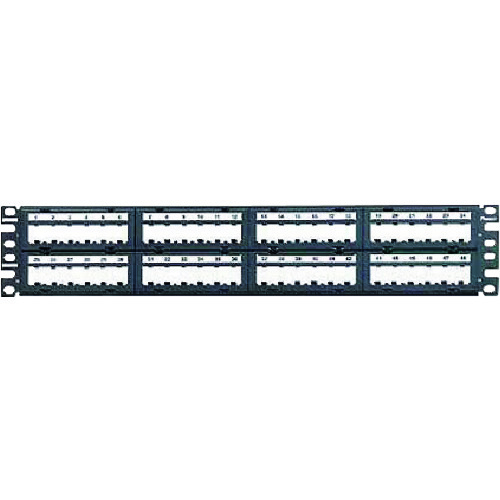 トラスコ中山 パンドウイット モジュラーパッチパネル枠 6ポートフェースプレートタイプ 48ポート 2U CPPL48M6BLY（ご注文単位1個）【直送品】