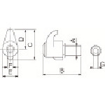 トラスコ中山 京セラ 部品 クランプセット 209-0252  (ご注文単位1セット) 【直送品】