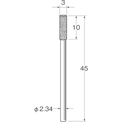 トラスコ中山 リューター 軸付電着ダイヤモンド砥石D1130（ご注文単位1袋）【直送品】