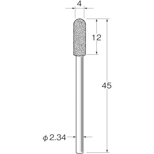 トラスコ中山 リューター 軸付電着ダイヤモンド砥石D1240 128-2092  (ご注文単位1袋) 【直送品】