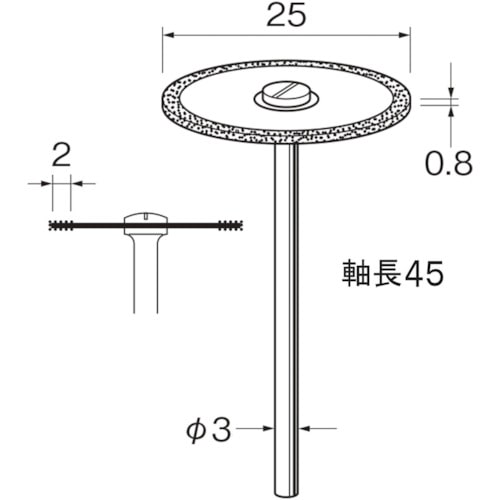 トラスコ中山 リューター 電着ダイヤモンドディスクD9618（ご注文単位1袋）【直送品】