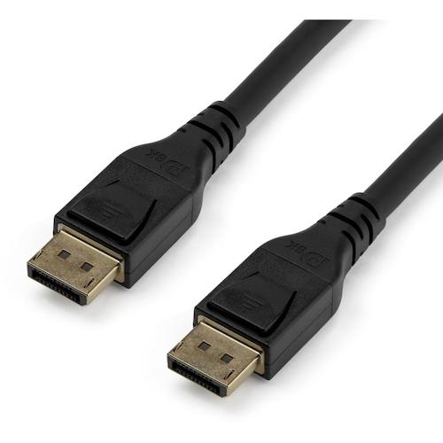 トラスコ中山 スターテック DisplayPort 1.4ケーブル／3m ／8K60Hz ／VESA認証／ブラック 492-8212  (ご注文単位1袋) 【直送品】