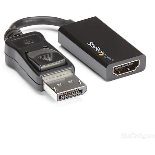 トラスコ中山 スターテック ディスプレイアダプター／DisplayPort 1.4 － HDMI 2.0／4K60Hz／アクティブ変換／ブラック 596-0652  (ご注文単位1袋) 【直送品】