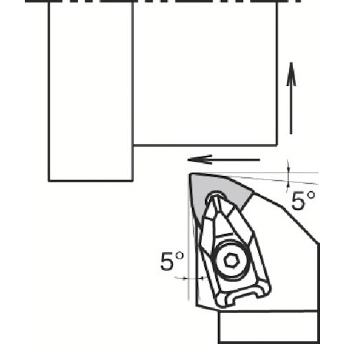 トラスコ中山 京セラ 外径・端面加工用ホルダ DWLN 357-9948  (ご注文単位1本) 【直送品】