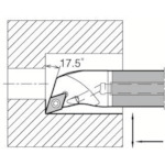 トラスコ中山 京セラ 倣い加工用超硬防振バー E-SDQC-A（ご注文単位1個）【直送品】