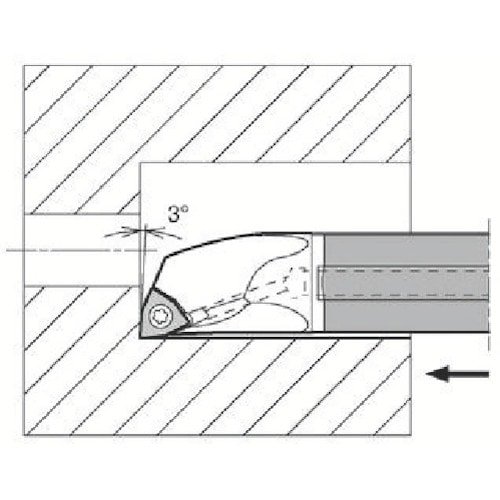 トラスコ中山 京セラ 内径加工用超硬防振バー C／E－SWUB（P）－A（N） 647-7666  (ご注文単位1個) 【直送品】