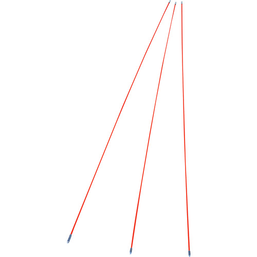 トラスコ中山 プロメイト ケーブル牽引具 ジョイントライン スネーク(3本組) ロッド径4.0mm ロッド長さ1.5m（ご注文単位1セット）【直送品】