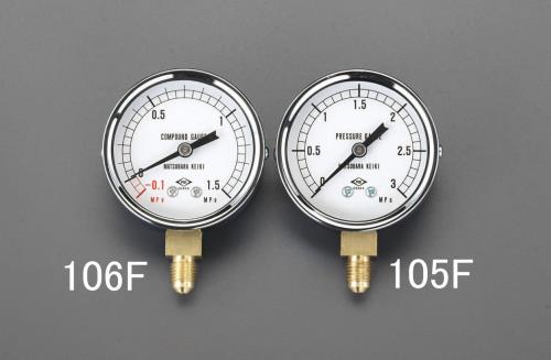 エスコ EA106F-1 -0.1~3MPaフレアータイプ連成計 1個（ご注文単位1個）【直送品】