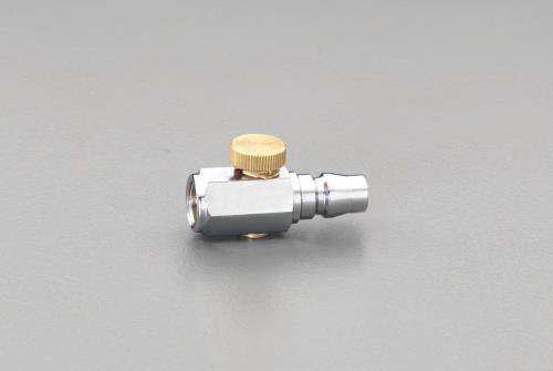 エスコ EA140CS-27 G1/4”流量調整付雌ねじプラグ 1個（ご注文単位1個）【直送品】