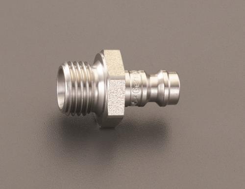 エスコ EA140GK-1 G1/8”雄ねじカップリング(ステンレス製) 1個（ご注文単位1個）【直送品】