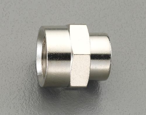 エスコ EA141CE-23 G1/4”xG3/8”異径中間ソケット(真鍮製) 1個（ご注文単位1個）【直送品】