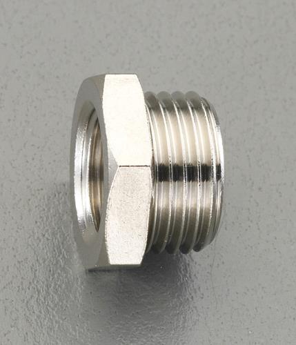 エスコ EA141CF-23 G1/4”xG3/8”レデューサー(真鍮製) 1個（ご注文単位1個）【直送品】