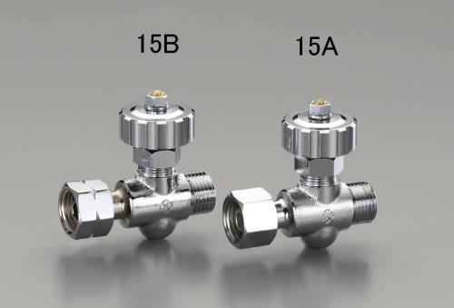 エスコ EA300-15A M16x1.5溶接器用ストップバルブ(酸素用/右ねじ 1個（ご注文単位1個）【直送品】