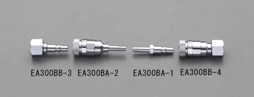 エスコ EA300BA-1 5mm酸素用プラグ(Qジョイント) 1個（ご注文単位1個）【直送品】