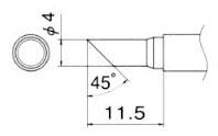 エスコ EA304AG-10 4.0mm交換用こて先 1個（ご注文単位1個）【直送品】