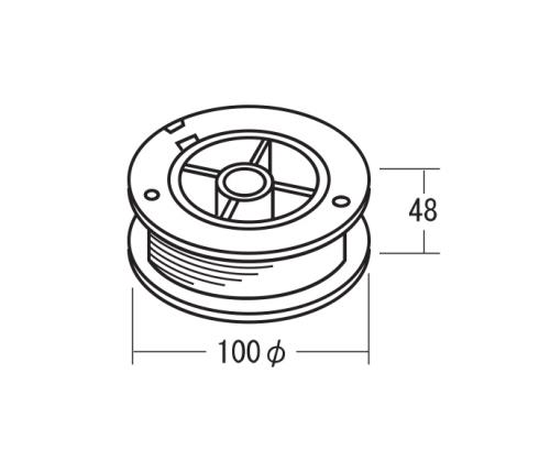 エスコ EA315HB-12 φ0.8mmx140mフラックス入ワイヤ(ステンレス) 1個（ご注文単位1個）【直送品】