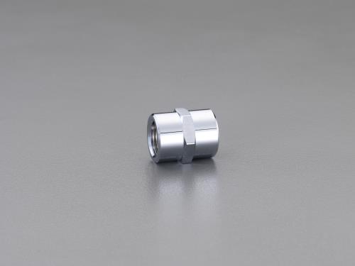 エスコ EA432MA-113 Rc1/2”xRc1/2”給水管用六角ソケット(クロムメッキ) 1個（ご注文単位1個）【直送品】