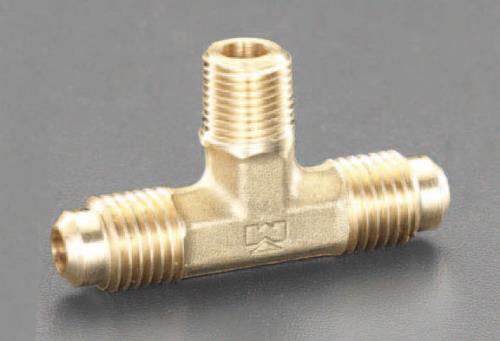 エスコ EA442AM-12 NPT1/8”xF1/4”xF1/4”ツーウェイティーズ 1個（ご注文単位1個）【直送品】