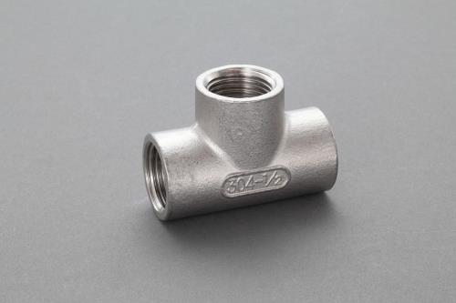 エスコ EA469AE-2A Rc1/4”xRc1/4”xRc1/4”チーズ(ステンレス製) 1個（ご注文単位1個）【直送品】