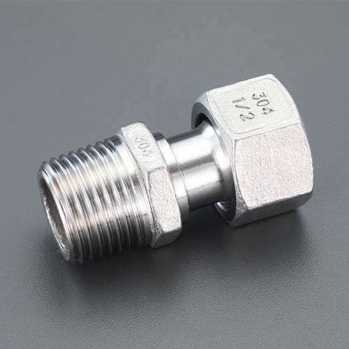 エスコ EA469AZ-4 R1/2”xG1/2”ナット付アダプター(ステンレス製) 1個（ご注文単位1個）【直送品】