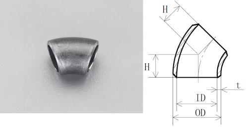 エスコ EA469GC-8 1”溶接45゜エルボ 1個（ご注文単位1個）【直送品】