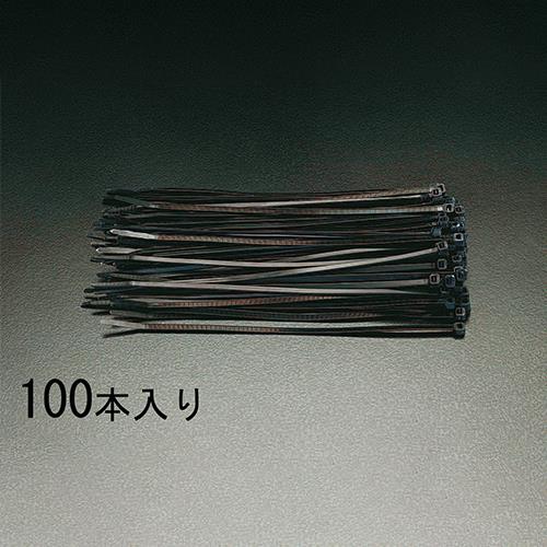 エスコ EA475B-200W 203x3.6mm結束バンド(耐候性/100本) 1個（ご注文単位1個）【直送品】