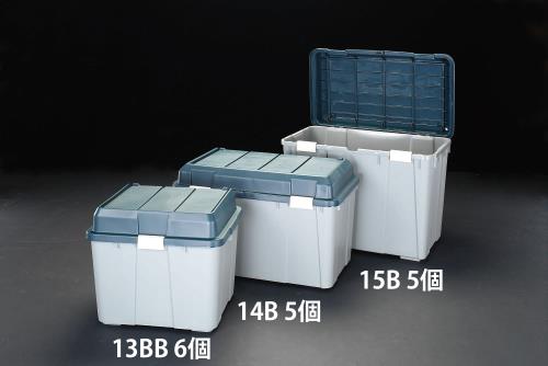 エスコ EA505-14B 780x460x490mm収納ケース(樹脂製/5個) 1個（ご注文単位1個）【直送品】