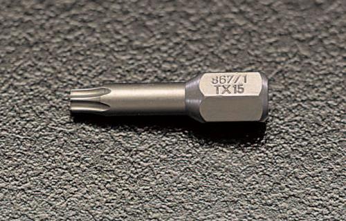 エスコ EA611AD-15 T15x25mm［Torx]ドライバービット(TORSION) 1個（ご注文単位1個）【直送品】