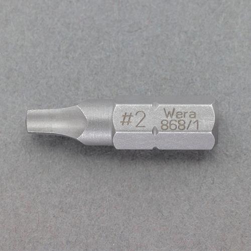 エスコ EA611AM-62 #0x25mm［Square]ドライバービット 1個（ご注文単位1個）【直送品】