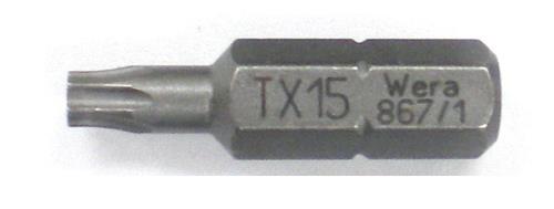 エスコ EA611GL-15 T15x25mm［Torx]ドライバービット 1個（ご注文単位1個）【直送品】