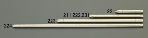 エスコ EA611KR-222 #2x6.0mmx125mm［＋-]ドライバービット 1個（ご注文単位1個）【直送品】