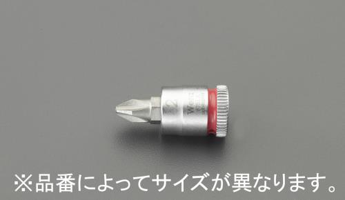 エスコ EA617AJ-301 1/4”DRx#1［＋]ビットソケット 1個（ご注文単位1個）【直送品】