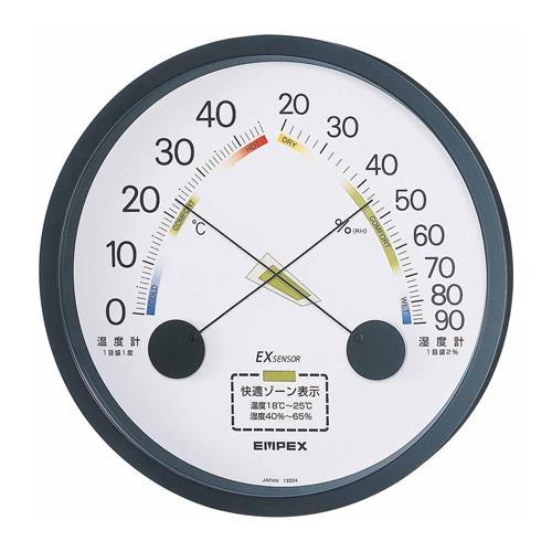 エスコ EA728EB-120 162mm温度・湿度計 1個（ご注文単位1個）【直送品】