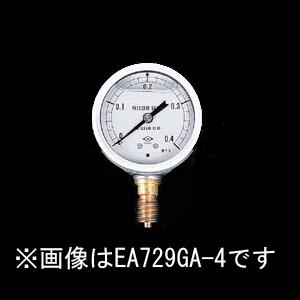 エスコ EA729GA-2 G1/4”/60mm/0-0.2MPa圧力計(グリセリン入) 1個（ご注文単位1個）【直送品】