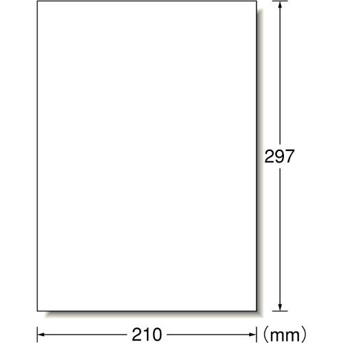 エスコ EA759XE-131 A4判/1面210x297mmプリンターラベル(20枚) 1個（ご注文単位1個）【直送品】