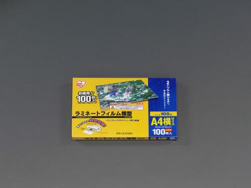 エスコ EA761HE-71 303x216mm/A4ラミネートフィルム(横型/100枚) 1個（ご注文単位1個）【直送品】