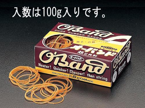 エスコ EA762FD-1 60x1.0mm/100g輪ゴム 1個（ご注文単位1個）【直送品】