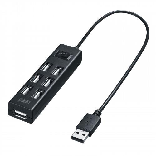 エスコ EA764AD-90A[7ポート]USB2.0ハブ(一括スイッチ付) 1個（ご注文単位1個）【直送品】