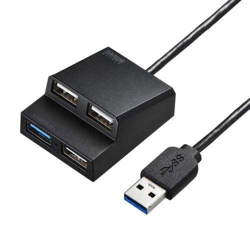 エスコ EA764AD-99A[4ポート]USB2.0ハブ(手元延長用/0.5m) 1個（ご注文単位1個）【直送品】