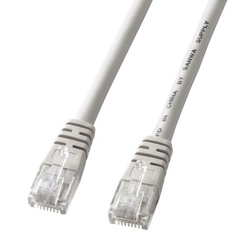 エスコ EA764B-521 1mLANケーブル(CAT5e/クロス結線/グレー) 1個（ご注文単位1個）【直送品】